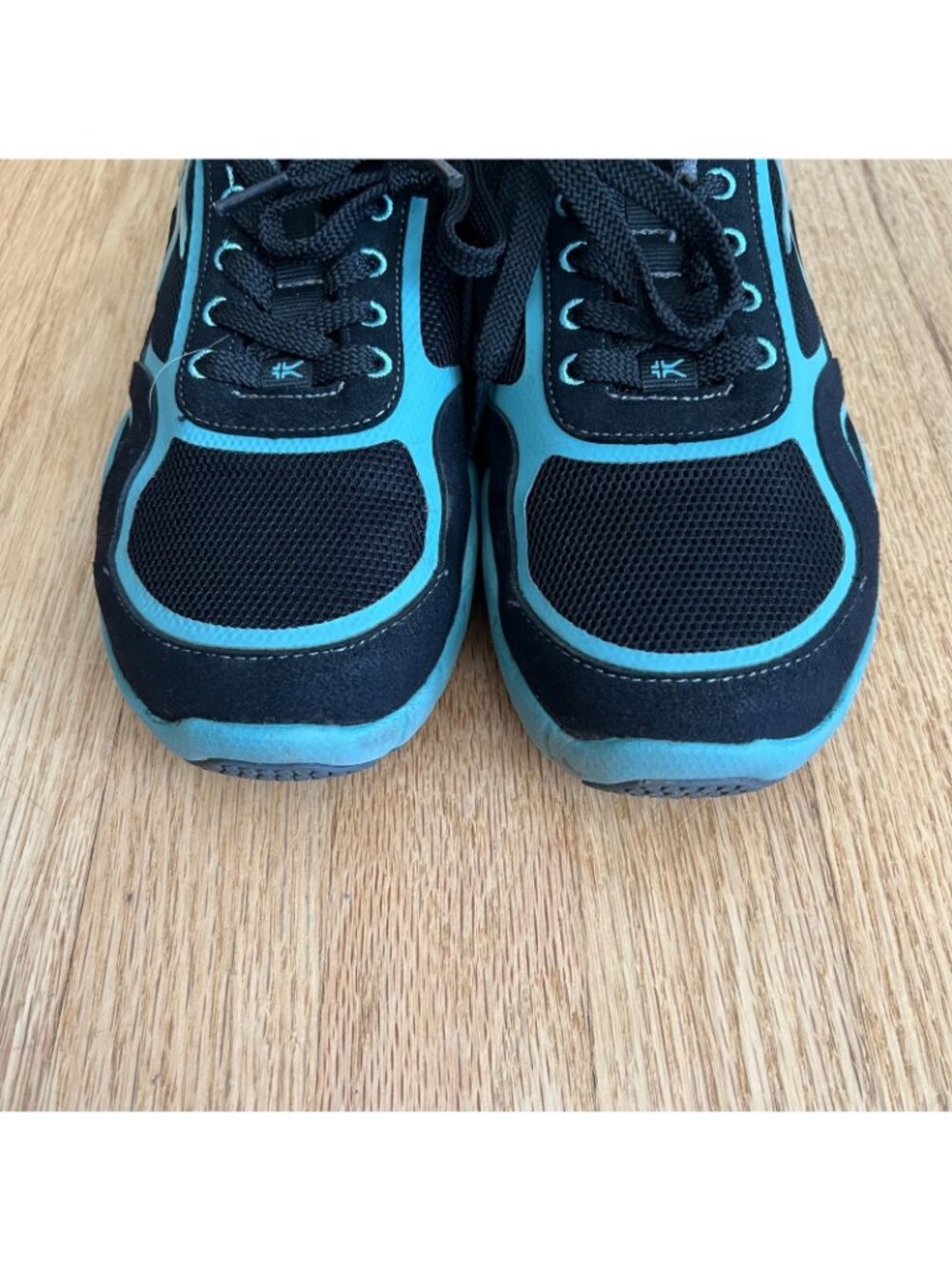 Kuru Carrera Women's Comfort Walking Athletic Shoes Black Teal Size 8 - Picture 3 of 10
